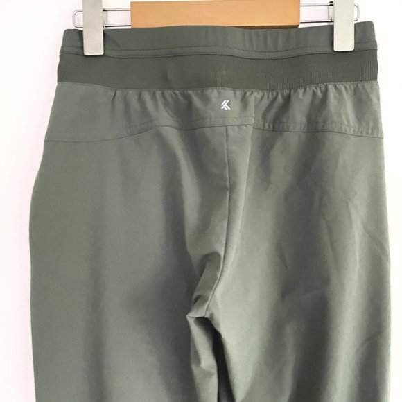 Kyodan Olive Green Elastic Waist Slouchy Dri Fit Jogger Traveller Pants Sz XS - Picture 8 of 9